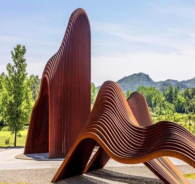 修文锈钢板造型